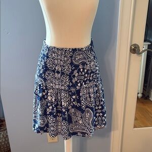 Blue Paisley Women's Skirt NWT